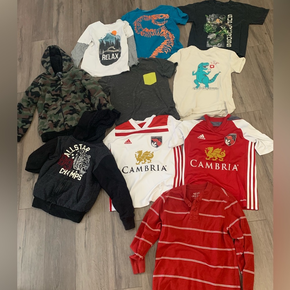 Boys size 8 medium shirts